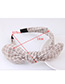 Fashion Light Pink Bowknot Shape Decorated Pure Color Hair Hoop