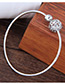 Fashion Silver Color Round Ball Decorated Hollow Out Bracelet