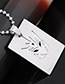 Trendy Silver Color Transformers Pattern Decorated Simple Necklace
