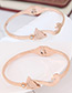 Fashion Rose Gold Fox Shape Decorated Bracelet
