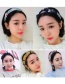 Fashion Light Gray Flower Pattern Decorated Hair Hoop