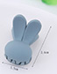 Lovely Dark Blue Rabbit Shape Decorated Pure Color Hair Claw