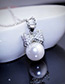 Elegant Silver Color Bowknot Shape Decorated Necklace