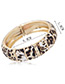 Personality Multi-color Leopard Pattern Decorated Bracelet