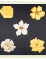Fashion Black Flower Pattern Decorated Simple Scarf
