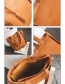 Fashion Light Brown Tassel Decorated Pure Color Handbag (10 Pcs)