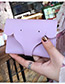 Lovely Green Elephant Shape Decorated Pure Color Wallet
