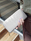 Fashion Light Gray Pure Color Decorated Wallet