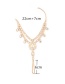 Fashion Golf Color Diamond Decorated Water Drop Shape Pure Color Anklet