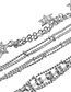 Fashion White Diamond Decorated Star Shape Body Chain