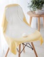 Fashion Yellow Rabbit Shape Decorated Pure Color Blanket