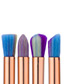 Fashion Multi-color Color Matching Decorated Simple Makeup Brush(4pcs)