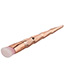 Fashion Rose Gold Pure Color Decorated Simple Makeup Brush(1pc)
