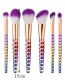 Fashion Multi-color Color Matching Decoraed Simple Makeup Brush (6 Pcs)