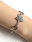 Elegant Silver Color Star&moon Decorated Bracelet
