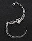 Elegant Silver Color Heart&wing Shape Decorated Bracelet