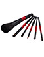 Fahsion Black +red Color-matching Decorated Brush (6pcs)