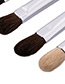 Fahsion Black+silver Color Color-matching Decorated Brush (7pcs)