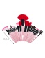 Fashion Pink Color-matching Decorated Brush (24pcs)