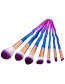 Fashion Multi-color Sword Shape Decorated Brush (7pcs)
