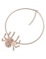 Fashion Silver Color Spider Shape Decorated Simple Necklace