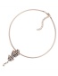 Fashion Silver Color Leopard Pendant Decorated Simple Necklace