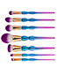 Fashion Multi-color Round Shape Decorated Brush (7pcs)
