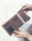 Fashion Green Square Shape Decorated Pure Color Wallet