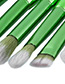 Fashion Green Round Shape Decorated Brush (8pcs)