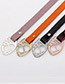 Fashion Black+silver Color Rivet Decorated Multi-layer Pure Color Bracelet