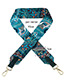 Fashion Blue Flower Pattern Decorated Simple Bag Strap