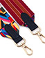 Fashion Multi-color Stripe Pattern Decorated Simple Bag Strap