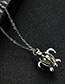 Fashion Silver Color Tortoise Pendant Decorated Simple Necklace