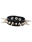 Trendy Black Rivet Decorated Adjustable Bracelet