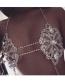 Fashion Silver Color Diamond Decorated Simple Body Chain