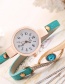 Fashion Brown Diamond Decorated Round Dail Shape Simple Watch