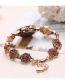 Fashion Red Diamond Decorated Rhombus Shape Pure Color Watch