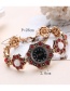 Fashion Gold Color Diamond Decorated Rhombus Shape Pure Color Watch