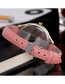 Fashion Pink Butterfly&flower Pattern Decorated Pure Color Watch