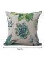 Fashion Multi-color Succulent Pattern Decorated Simple Pillowcase