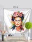 Fashion Multi-color Head Portrait Pattern Simple Blanket