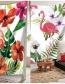 Fashion Multi-color Flamingo&leaf Pattern Decorated Simple Blanket