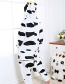 Fashion White Dairy Cattle Shape Decorated Nightgown