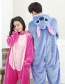 Fashion Blue Stitch Shape Decorated Simple Nightgown