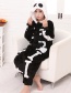 Fashion White+black Skull Shape Decorated Simple Nightgown