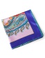 Fashion Sapphire Blue Cashew Nuts&flower Pattern Decorated Simple Scarf