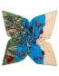 Fashion Blue Ocean&flowers Pattern Decorated Square Shape Scarf