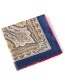 Fashion Navy Cashew Nuts&flower Pattern Decorated Simple Scarf