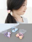 Fashion Pink Carrot Shape Decorated Simple Hair Band (2 Pcs)