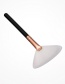 Fashion White Sector Shape Decorated Simple Makeup Brush